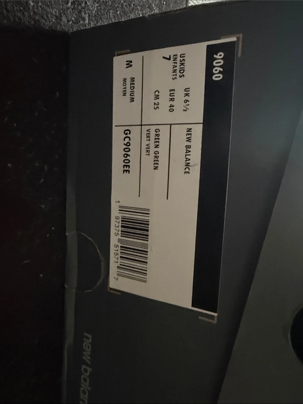New balance 9060 big kid